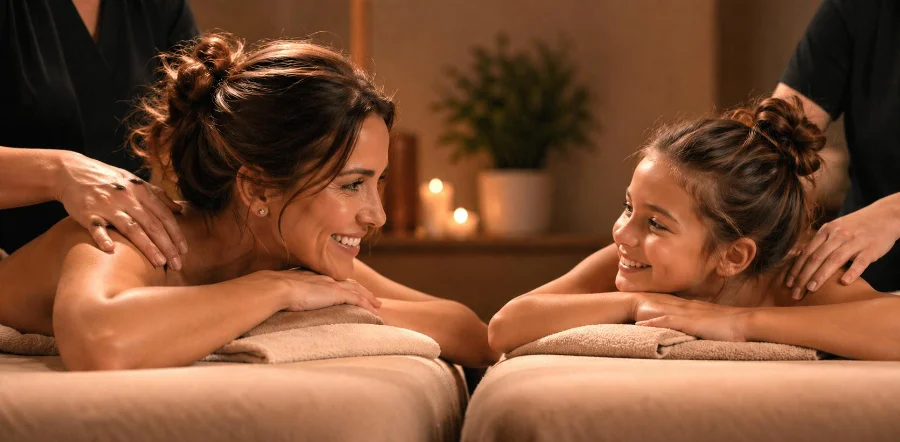 duo mère fille Grenoble, massage duo, cadeau fête des mères, soin complices Grenoble