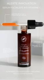 Sérum Facialiste n°5 Vitamine C Phyt's - flacon compte-gouttes antioxydant - serum orange à la vitamine C